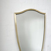 NEW Vintage N.7 Freeform Mirror with a Bevel and a Brass Full Frame