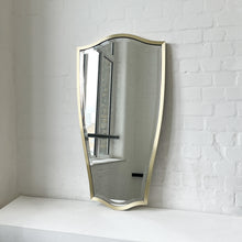 NEW Vintage N.7 Freeform Mirror with a Bevel and a Brass Full Frame
