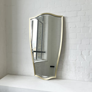 NEW Vintage N.7 Freeform Mirror with a Bevel and a Brass Full Frame