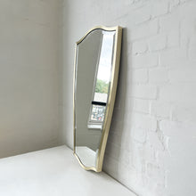 NEW Vintage N.7 Freeform Mirror with a Bevel and a Brass Full Frame