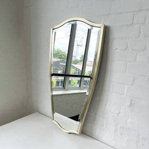 NEW Vintage N.7 Freeform Mirror with a Bevel and a Brass Full Frame