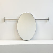 Wall to Wall Handcrafted Oval Mirror with Minimalist Frame