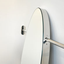 Wall to Wall Handcrafted Oval Mirror with Minimalist Frame