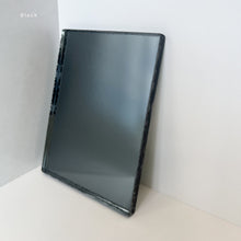 NEW In Stock Bapa™ Freeform Organic Black Tinted Mirror with a Blackened Metal Frame