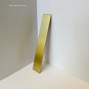 Ovalis™ Oval shaped Front Illuminated Modern Large Mirror with a Brushed Brass Frame