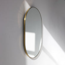 Capsula™ Capsule shaped Wide Mirror with Elegant Brass Frame