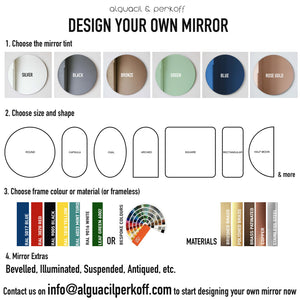 Orbis™ Minimalist Round Frameless Mirror with Floating Effect