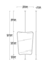 Bespoke Countertop to Ceiling Vintage Series 2 Mirror No Illumination Full Frame Brushed Brass Finish 1 Arm – 1 leg Bottom Rod Adjustable (1067 x 762 x 30mm)