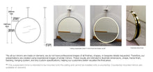 Bespoke Ceiling Suspended Orbis™ Mirror Front Illumination Minimalist Frame Polished Brass Finish 1 Arm (762 x 41mm)