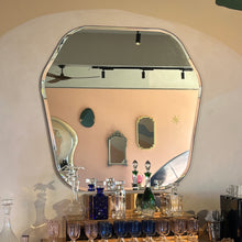 Gaudia™ Overmantel Hexagonal Bevelled Mirror with a Handcrafted Bronze Patina Frame