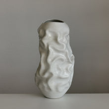 No. 126 Medium Large White Dehydrated Form, Unique Ceramic Sculpture Vessel