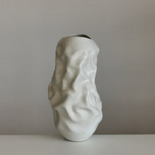 No. 126 Medium Large White Dehydrated Form, Unique Ceramic Sculpture Vessel