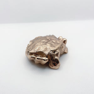 Handcast Miniature Necora Crab Animal Bronze Sculpture by Javier de la Rosa