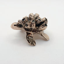 Handcast Miniature Sea Turtle Animal Bronze Sculpture by Javier de la Rosa
