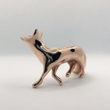 Handcast Miniature Fox Bronze Sculpture by Javier de la Rosa