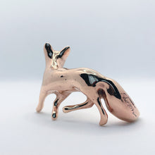 Handcast Miniature Fox Bronze Sculpture by Javier de la Rosa