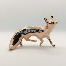 Handcast Miniature Fox Bronze Sculpture by Javier de la Rosa