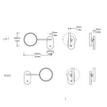 NEW Lupa™ Illuminated Wall-Attached Magnifying Mirror with Stainless Steel Frame
