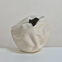 White Organic Form Vessel, Unique Ceramic Sculpture