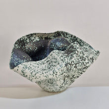 No. 159 Wide Undulating Form with a Speckled Glaze, Ceramic Sculpture Vessel