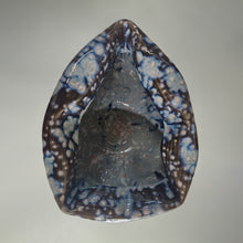 No. 160 Large Irregular Form Ceramic Sculpture with Black and Blue Glaze