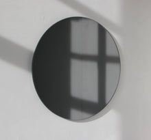 Orbis™ Contemporary Black Tinted Round Frameless Mirror