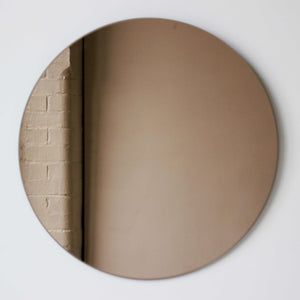 Orbis™ Round Tilted Frameless Accessible Mirror, Customisable