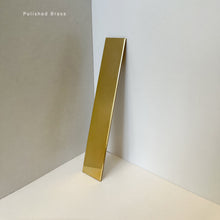 Capsula™ Front Illuminated Capsule shaped Mirror with Bronze Patina Brass Frame, Customisable