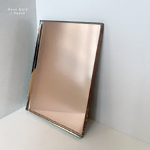 Ovalis™ Oval shaped Rose Gold Modern Mirror with a Copper Frame