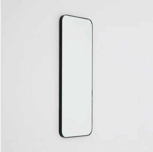 Set of 2 Bespoke Quadris™ Mirrors Matte Black Frame (RAL 9005) (1575 x 533.4 x 24)