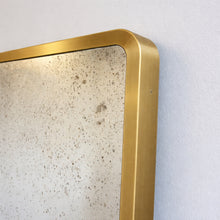 NEW Quadris™ Antiqued Rectangular Mirror with Mitred Full Frame