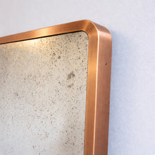 NEW Quadris™ Antiqued Rectangular Mirror with Mitred Full Frame