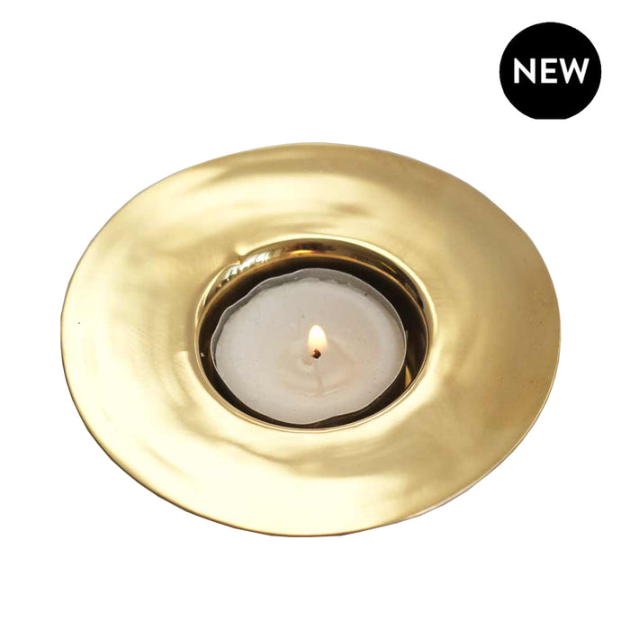 Brass Trumpet Tea Light Holder