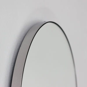 Orbis™ Round Minimalist Mirror with Stainless Steel Frame, Customisable