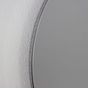 Orbis™ Round Minimalist Mirror with Stainless Steel Frame, Customisable