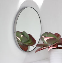 Orbis™ Round Minimalist Mirror with Stainless Steel Frame, Customisable