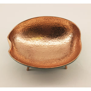 Verdigris Bronze Decorative Bowl with Legs, Vide-Poche