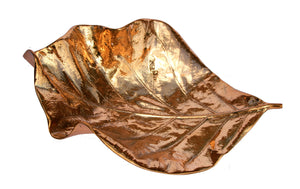 Large Handcast Bronze Decorative Sculptural Leaf