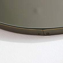 20% off Ready to Ship - Orbis Round Mirror with a Bronze Patina Frame