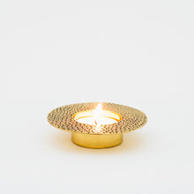 Brass Moon tealight candle holder