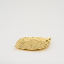 Brass Cast Leaf Decorative Dish Vide-Poche, Large