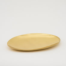 Set of 3 Handcrafted Polished Brass Decorative Plates, Vide-poche