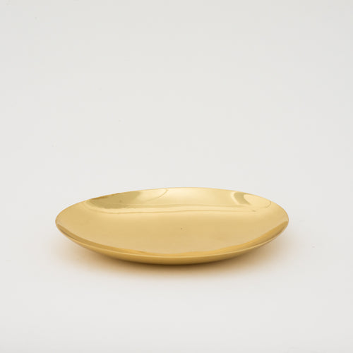 Handcrafted Polished Brass Decorative Dish Vide-poche, Medium