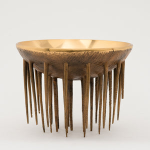 Unique Handmade Cast Bronze Decorative Bowl