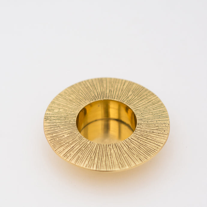 Brass Sun tealight candle holder