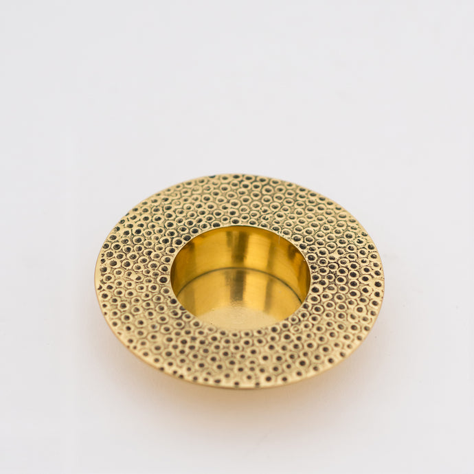 Brass Moon tealight candle holder