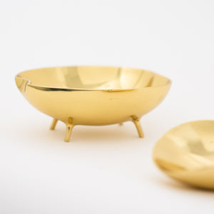 Set of three Polished Brass Decorative Bowls, Vide-poche