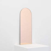 Arcus™ Arch shaped Rose Gold Tinted Contemporary Bespoke Frameless Mirror