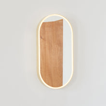 Capsula™ Front Illuminated Capsule shaped Mirror with Bronze Patina Brass Frame, Customisable