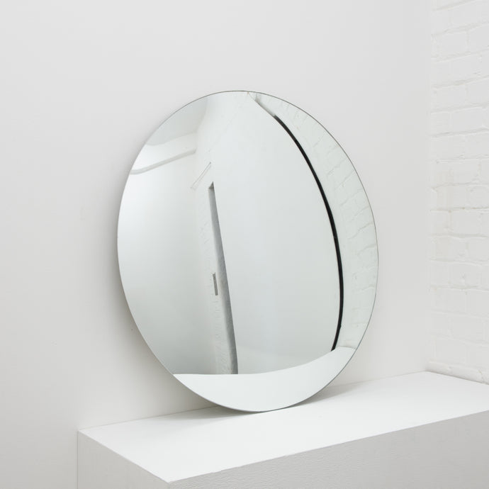 Orbis™ Round Convex Minimalist Frameless Mirror